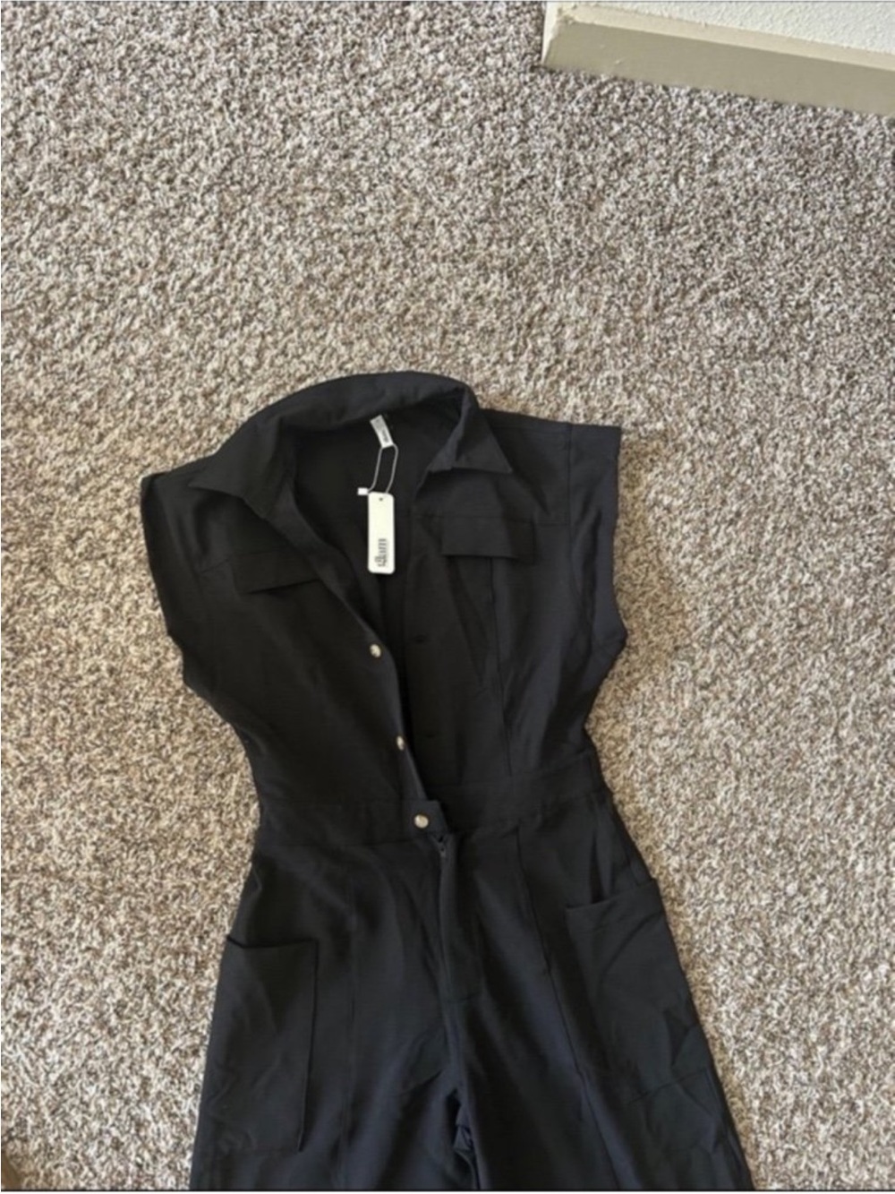 New York & Company Black Wide-Leg Jumpsuit - Picture 5 of 7